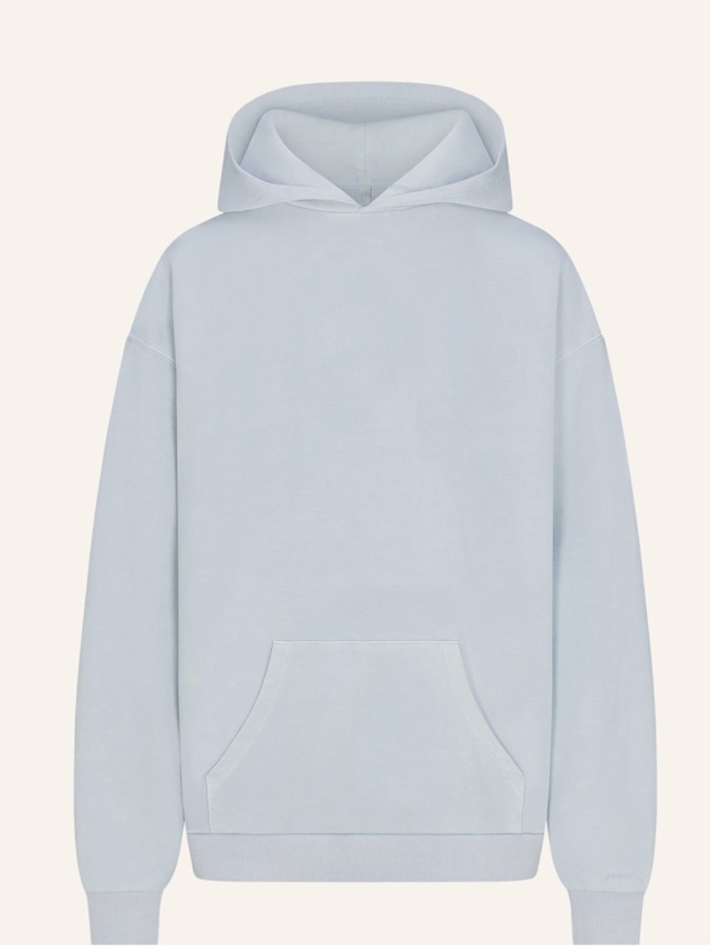 SKIMS Terry Oversized Hoodie Blue Fog Terry Cloth Sweatshirt Small